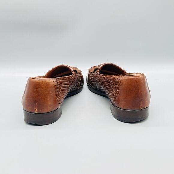 Mezlan Shoes Mens 10.5 Brown Leather Cozumel Kiltie Tassel Loafers Dress Brogue main image 4